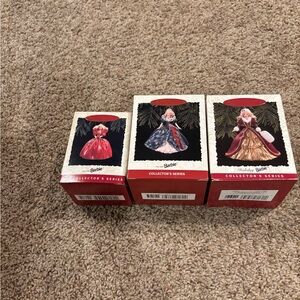 Barbie Collector's Series Ornaments Set of 3!
